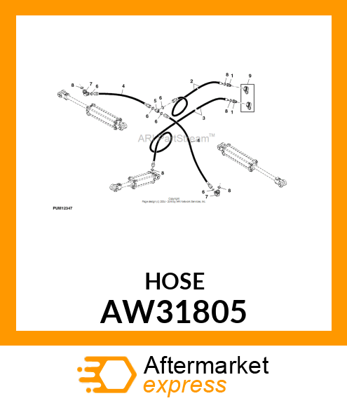 HYDRAULIC HOSE AW31805