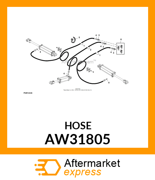 HYDRAULIC HOSE AW31805