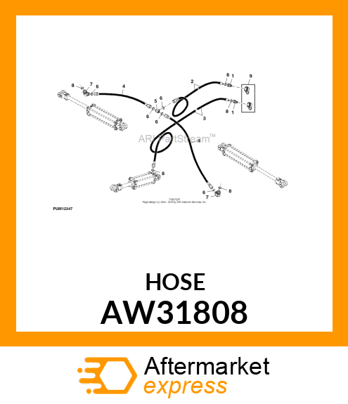 HYDRAULIC HOSE AW31808