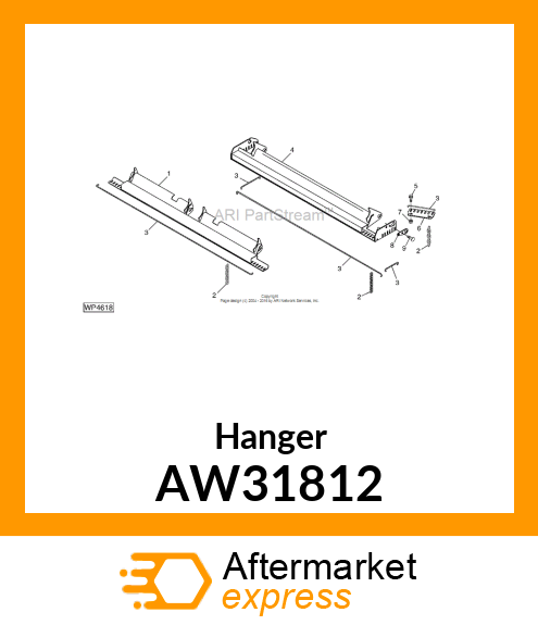HANGER, CHAIN RIGHT AW31812