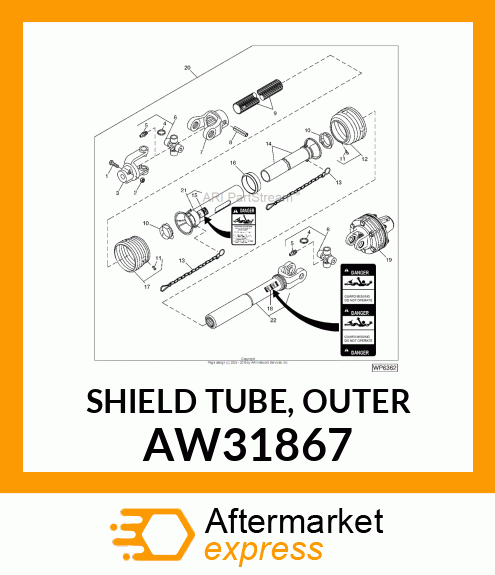 SHIELD TUBE, OUTER AW31867