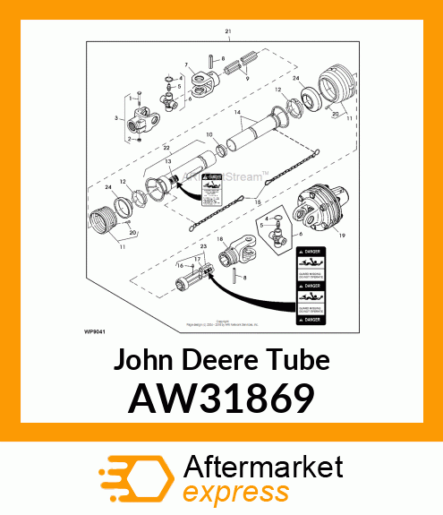 TUBE, OUTER PROFILE AND SLEEVE ASSE AW31869
