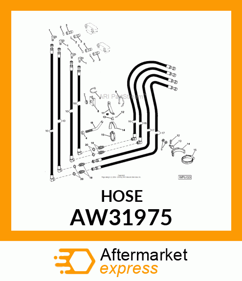HOSE, HYDRAULIC (12.7 X 1750 MM) AW31975