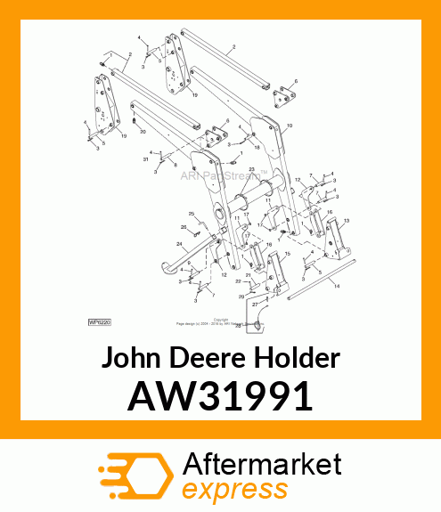 HOLDER (LH) ASSEMBLY AW31991