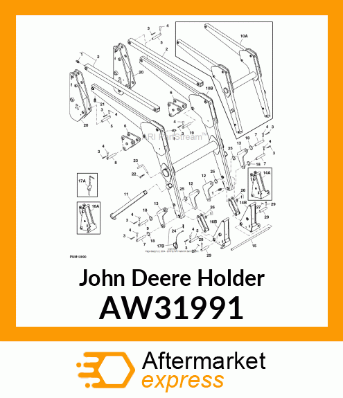 HOLDER (LH) ASSEMBLY AW31991