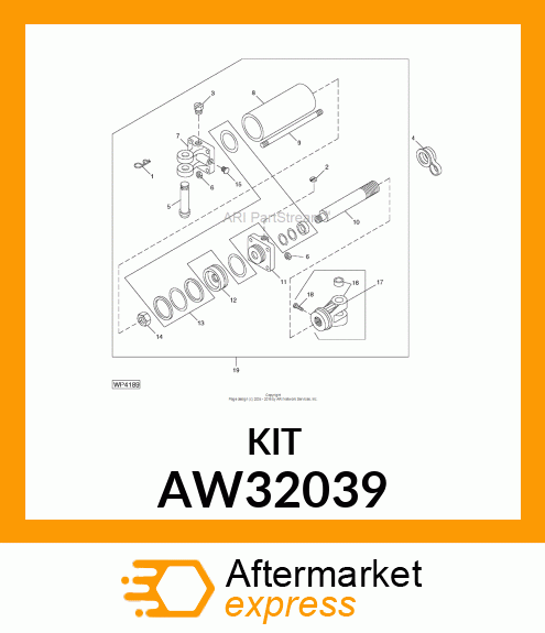 SEAL, KIT, HYDRAULIC CYLINDER AW32039