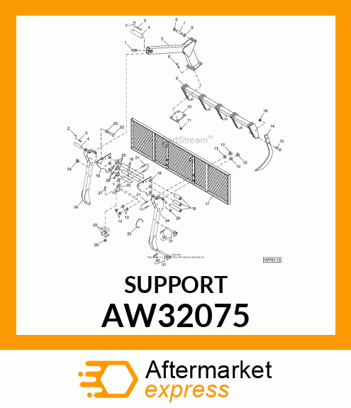 FRAME, REAR SUPPORT AW32075