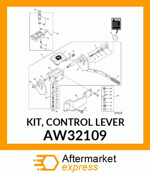 KIT, CONTROL LEVER AW32109