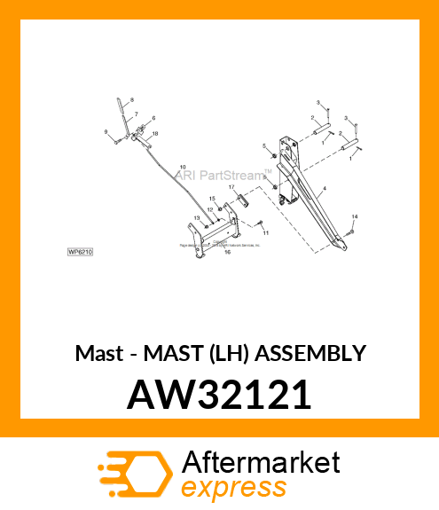 Mast - MAST (LH) ASSEMBLY AW32121