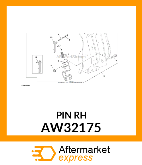 PIN, LATCH (RH) AW32175