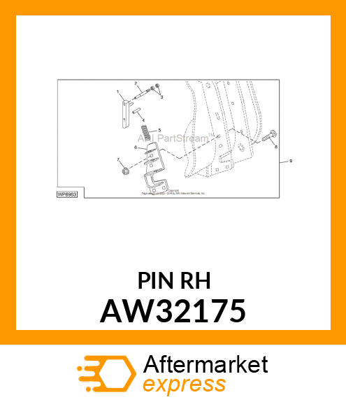 PIN, LATCH (RH) AW32175