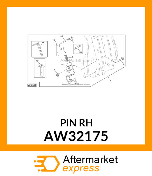 PIN, LATCH (RH) AW32175