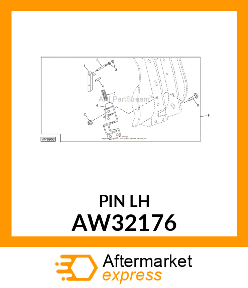 PIN, LATCH (LH) AW32176