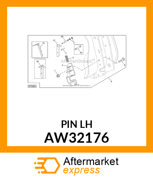 PIN, LATCH (LH) AW32176