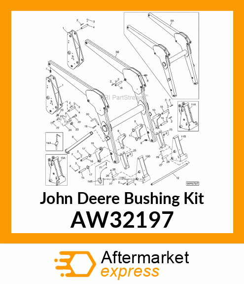 BUSHING KIT, KIT, MAST BUSHING AW32197