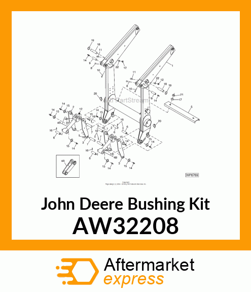 KIT, BOOM BUSHING AW32208