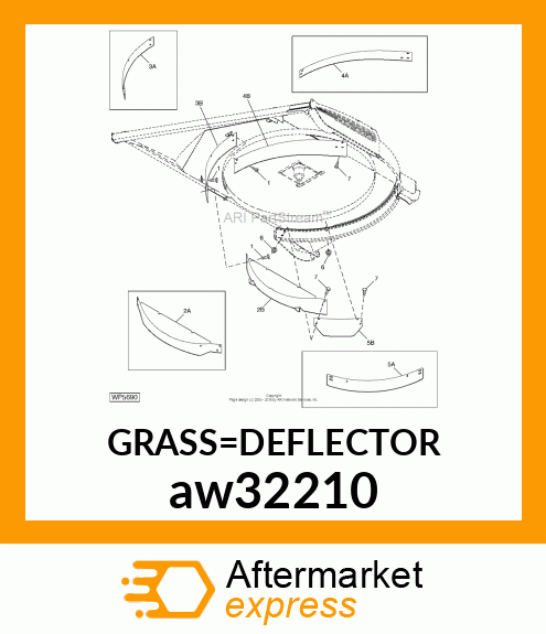 GRASS DEFLECTOR, DEFLECTOR ASSY aw32210