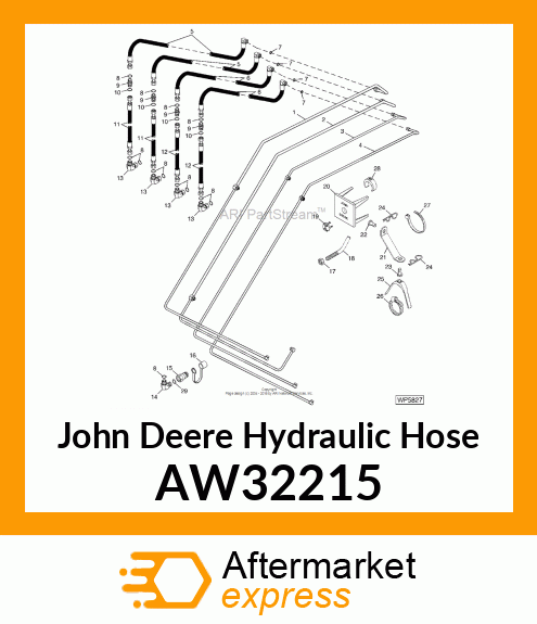 HOSE, HYDRAULIC (12.7 X 4000 MM) AW32215