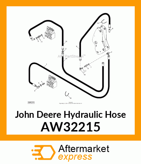 HOSE, HYDRAULIC (12.7 X 4000 MM) AW32215