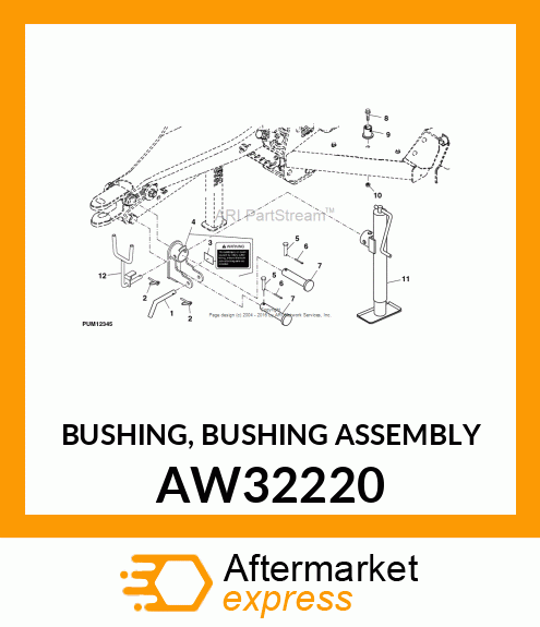 BUSHING, BUSHING ASSEMBLY AW32220