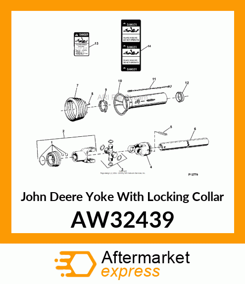 YOKE WITH LOCKING COLLAR, PALLET, E AW32439