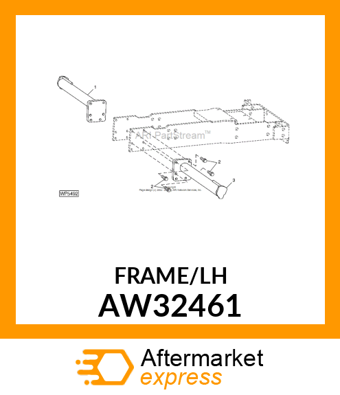 FRAME, MOUNTING (LH) AW32461