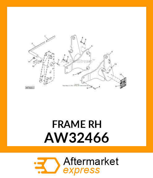 FRAME, MOUNTING (RH) AW32466