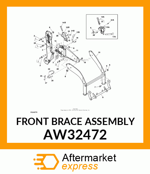 FRONT BRACE ASSEMBLY AW32472