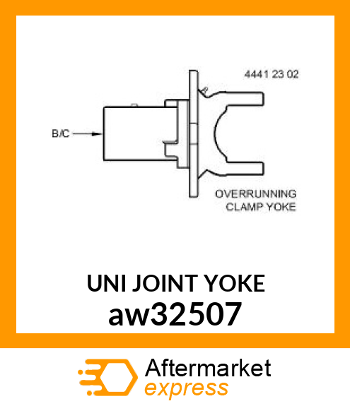 UNIVERSAL JOINT YOKE, CLUTCH, FRICT aw32507