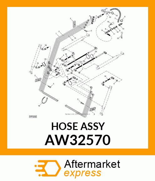 HYDRAULIC HOSE 9.5 X 800 W/TRANSFER AW32570