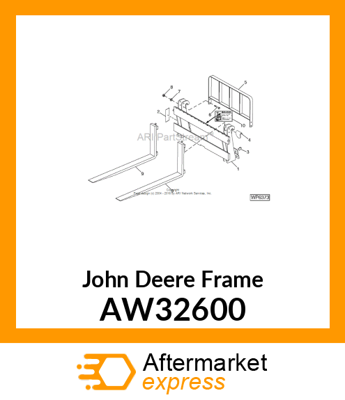 FRAME, FORKLIFT (FIXED TINES) AW32600