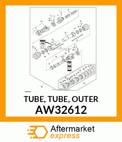 TUBE, TUBE, OUTER AW32612