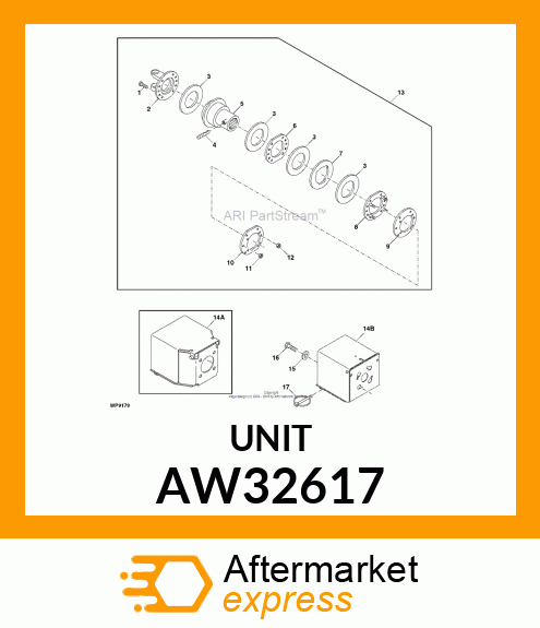 MODULAR CLUTCH, CLUTCH, 1400 NM AW32617