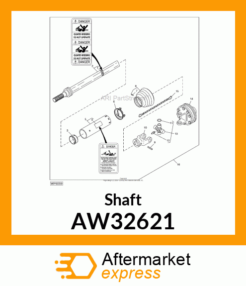 PROFILE, SLEEVE AND SHAFT AW32621