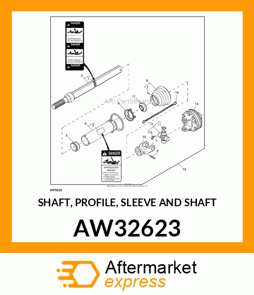 SHAFT, PROFILE, SLEEVE AND SHAFT AW32623