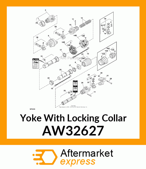 YOKE, 1 3/4 IN,20 AW32627