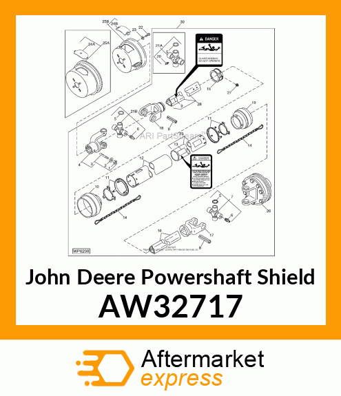 POWERSHAFT SHIELD, SHIELD, GEARBOX AW32717