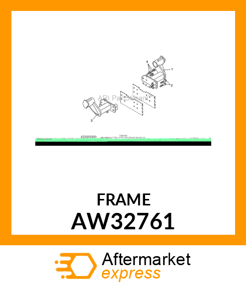 FRAME, MOUNTING (LH) AW32761