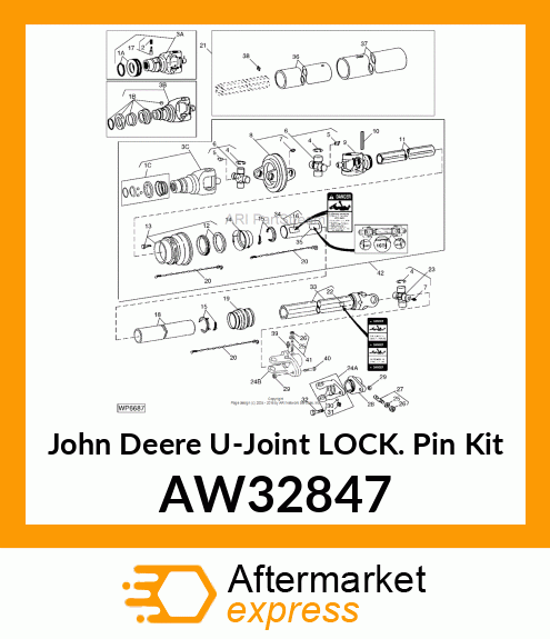 Joint Lock Pin Kit AW32847