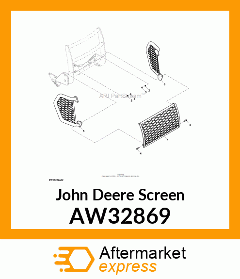 FRONT SCREEN ASSEMBLY AW32869