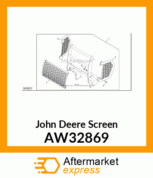 FRONT SCREEN ASSEMBLY AW32869