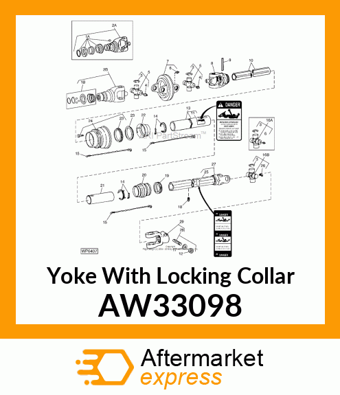 YOKE, CV 1.375 AW33098