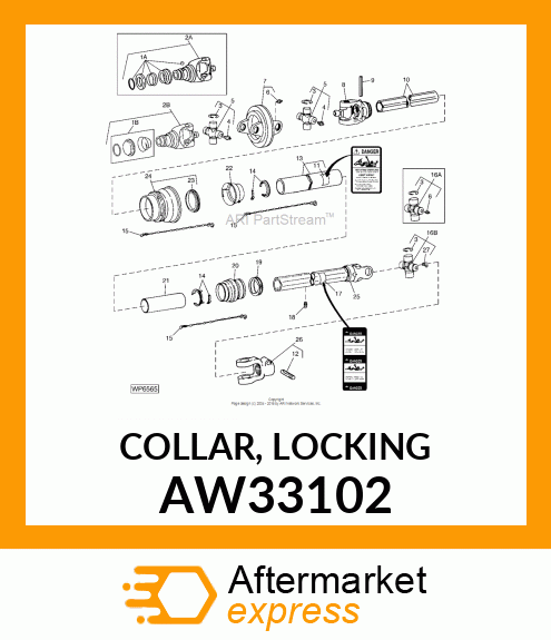 COLLAR, LOCKING AW33102
