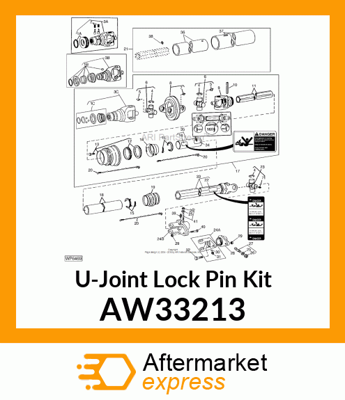 U-Joint Lock Pin Kit AW33213