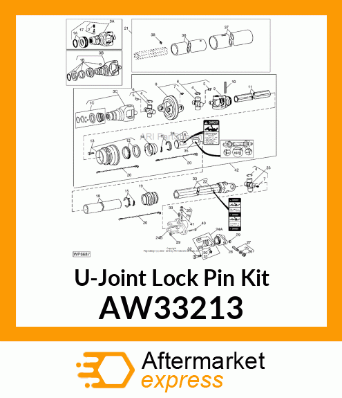 U-Joint Lock Pin Kit AW33213