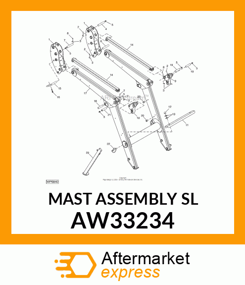 MAST ASSEMBLY (SL) AW33234