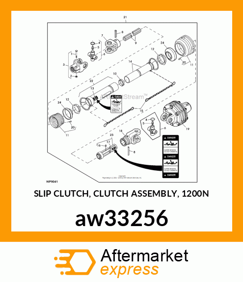 SLIP CLUTCH, CLUTCH ASSEMBLY, 1200N aw33256