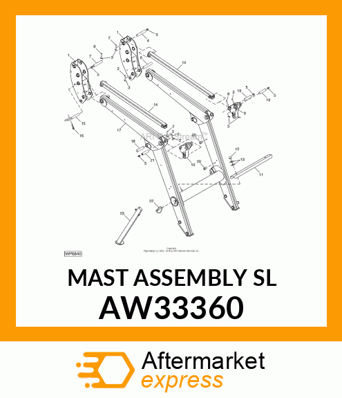 MAST ASSEMBLY (SL) AW33360