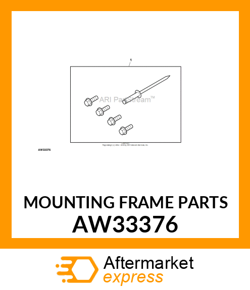 MOUNTING FRAME PARTS AW33376