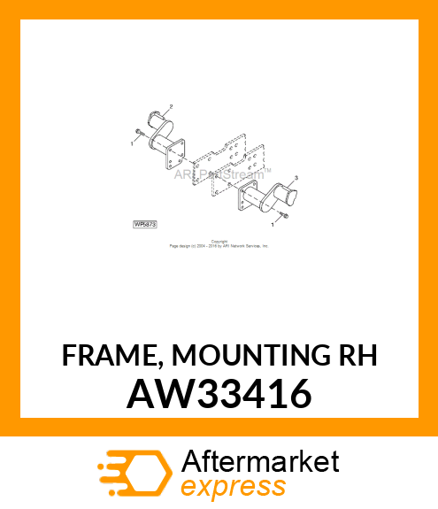 FRAME, MOUNTING (RH) AW33416